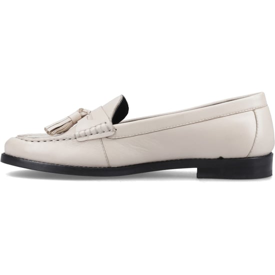 Hush Puppies Connie Leder Damen Creme Loafer - Image 4