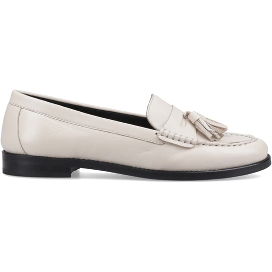 Hush Puppies Connie Leder Damen Creme Loafer - Image 5