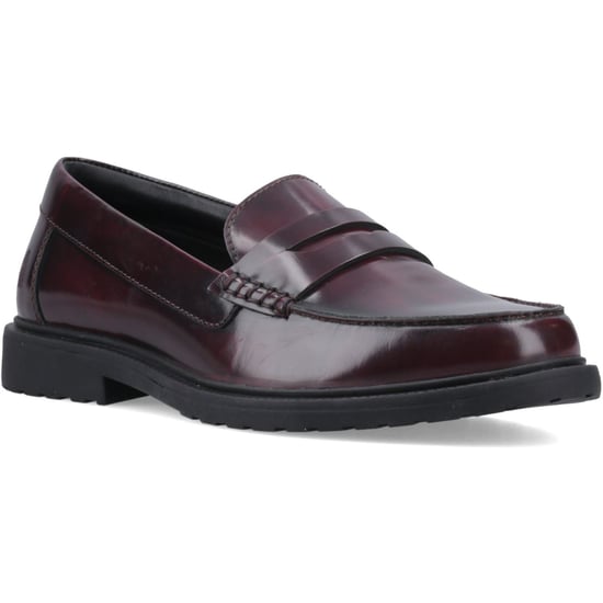 Hush Puppies Verity Slip-On Leder Damen Plüsch Loafers - Image 1