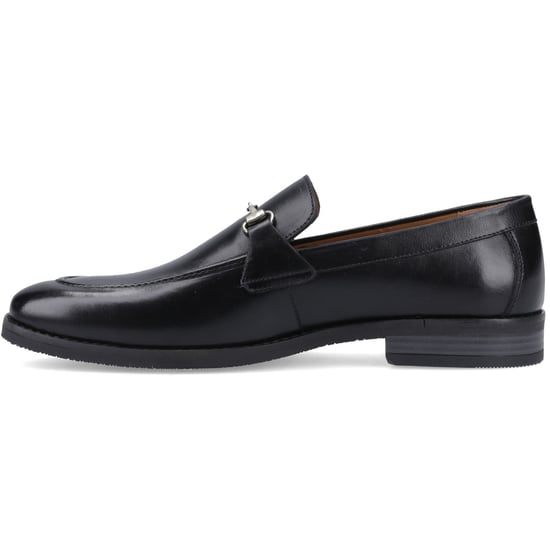 Hush Puppies Moses Leder Herren Schwarz Slipper - Image 4