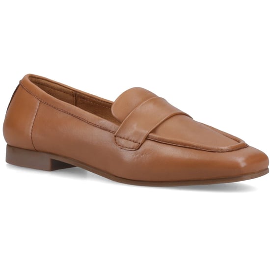 Hush Puppies Sutton Leder Damen Tan Slipper - Image 1