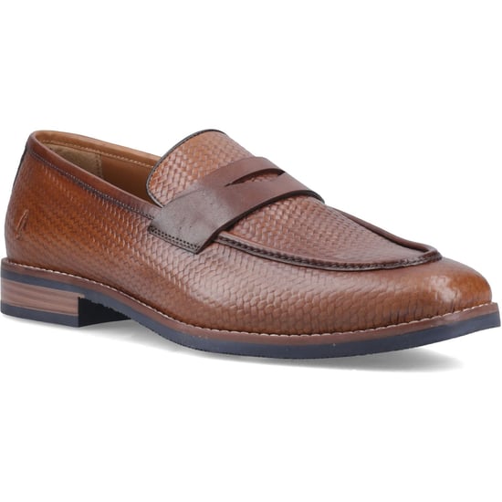 Hush Puppies Mitchell Leder Herren Tan Slipper - Image 1
