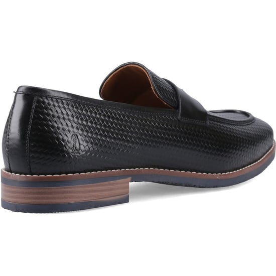 Hush Puppies Mitchell Leder Schwarze Herren Slipper - Image 2