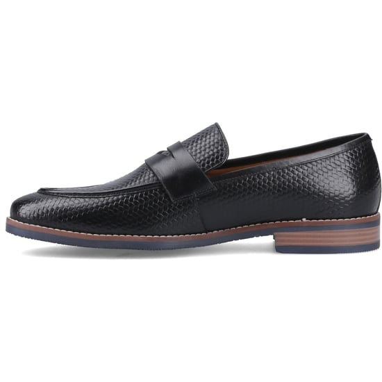 Hush Puppies Mitchell Leder Schwarze Herren Slipper - Image 4