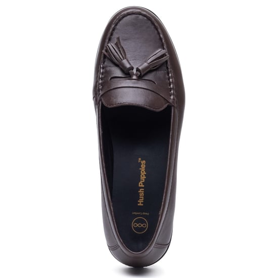 Hush Puppies Connie Leder Damen Schokoladen Slipper - Image 5
