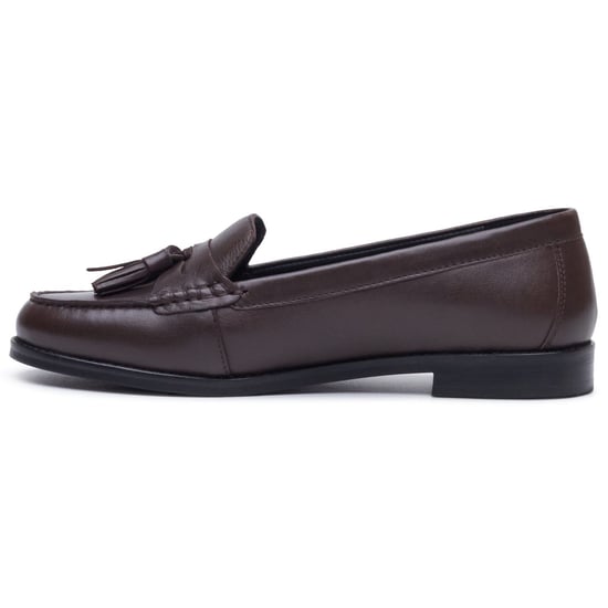Hush Puppies Connie Leder Damen Schokoladen Slipper - Image 6