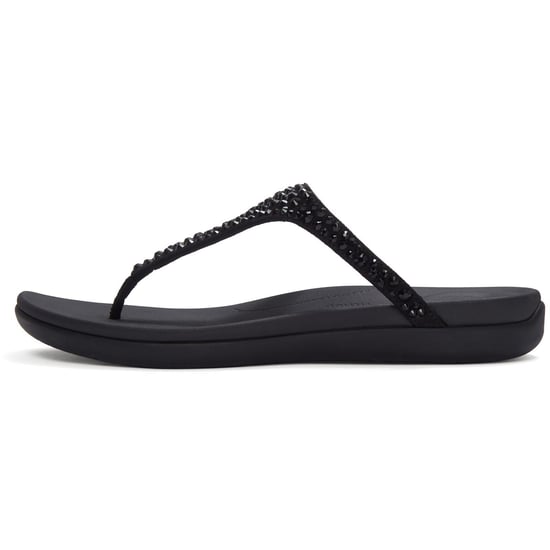 Fitflop Solay Mischkristall-Textil Damen Sandalen Schwarz - Image 4
