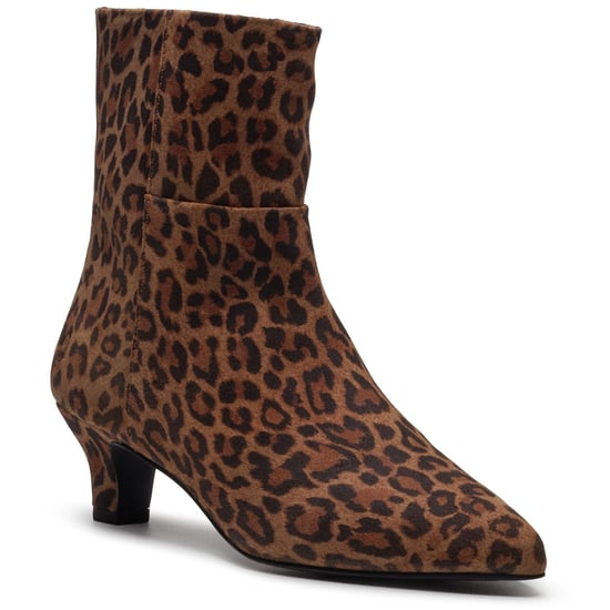 Hush Puppies Nahla Absatzleder Damen Leoparden Stiefeletten - Image 1