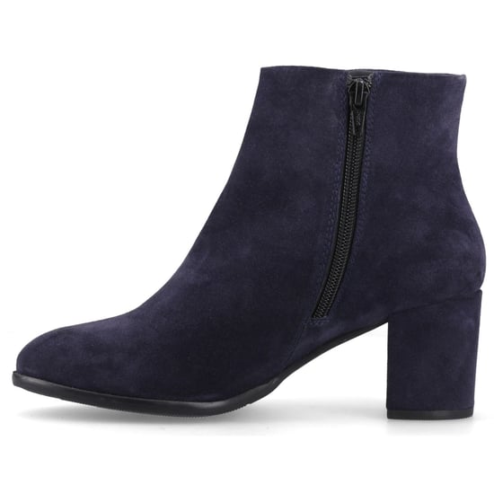 Hush Puppies Claridy Wildleder Damen Navy Absatz Stiefeletten - Image 4