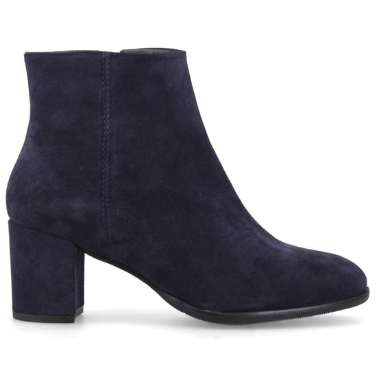 Hush Puppies Claridy Wildleder Damen Navy Absatz Stiefeletten - Image 5