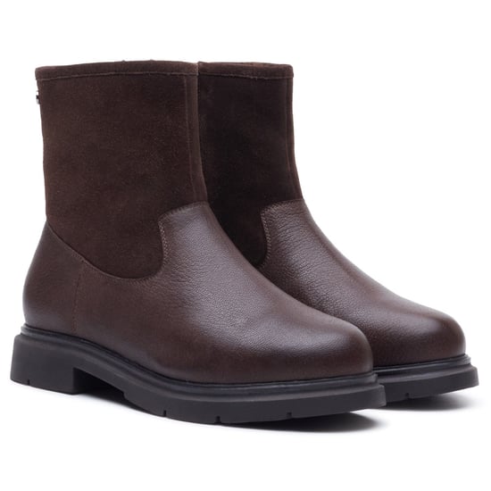 Hush Puppies Charlotte Leder Damen BRAUNE Stiefel - Image 3