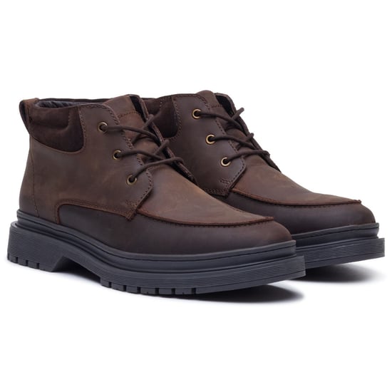 Hush Puppies Jerome Chukka Leder Herren BROWN Stiefeletten - Image 3