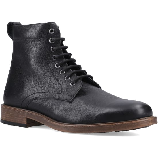 Hush Puppies Irwin Leather Men's BLACK Ankle Boots - Image 1