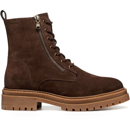 Geox D Iridea F Leder Damenstiefel Dunkelbraun - Image 5