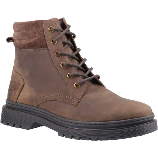 Hush Puppies Jarrod Leder Herren Braun Stiefeletten - Image 1