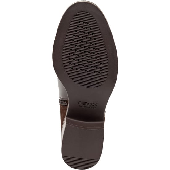 Geox D Camexia Leder Damen Stiefel Dunkelbraun - Image 3