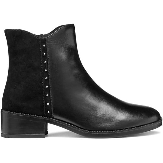 Geox D Camexia Leder Damen Schwarze Stiefel - Image 5