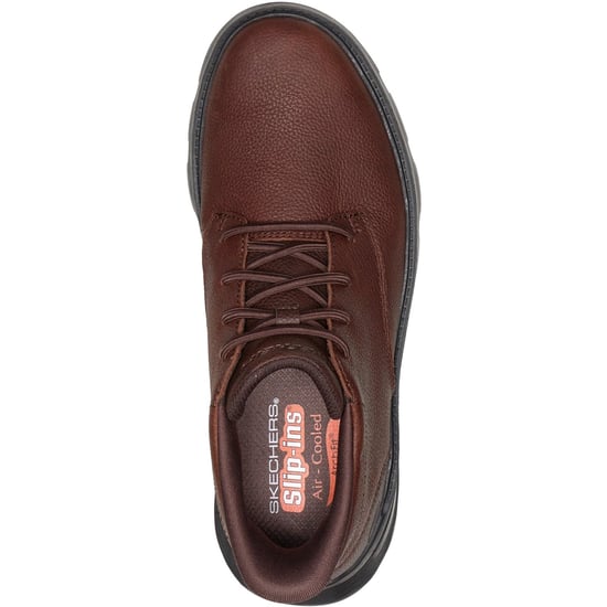 Skechers Arch Fit Garza Ridley Leder Herren Braun Stiefeletten - Image 3
