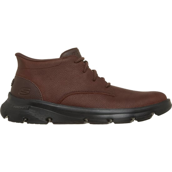 Skechers Arch Fit Garza Ridley Leder Herren Braun Stiefeletten - Image 5
