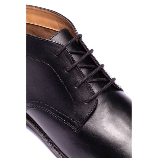 Base London Belgrave Leder Herren SCHWARZE Stiefeletten - Image 6