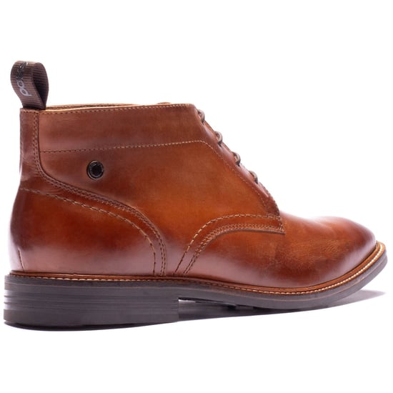 Base London Belgrave Leder Herren WASSERDICHTE TAN Stiefeletten - Image 2