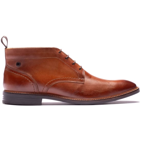 Base London Belgrave Leder Herren WASSERDICHTE TAN Stiefeletten - Image 5