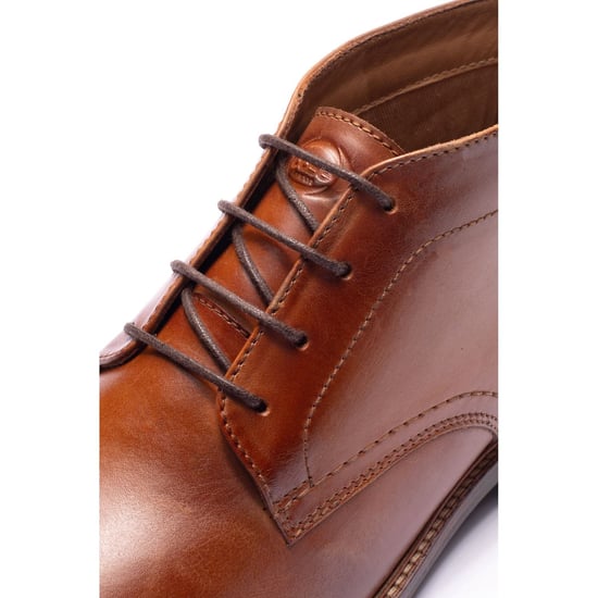 Base London Belgrave Leder Herren WASSERDICHTE TAN Stiefeletten - Image 6