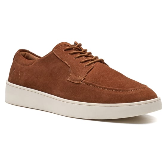 Hush Puppies Riven Lace Up Leather Men's TAN Lace-Up Shoes - Image 1