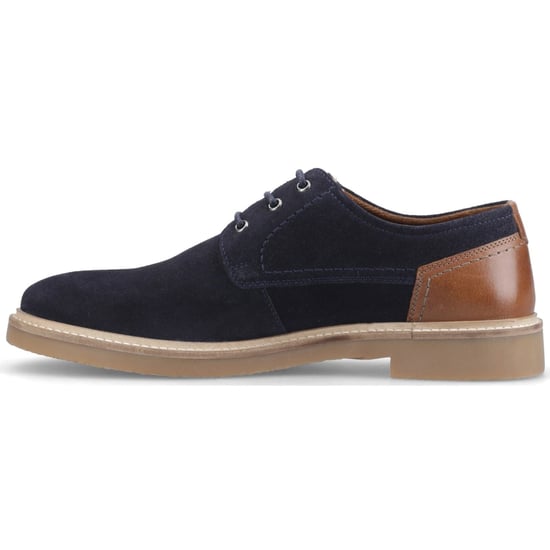 Hush Puppies Guy Leder Herren Schnürschuhe in Marineblau - Image 4