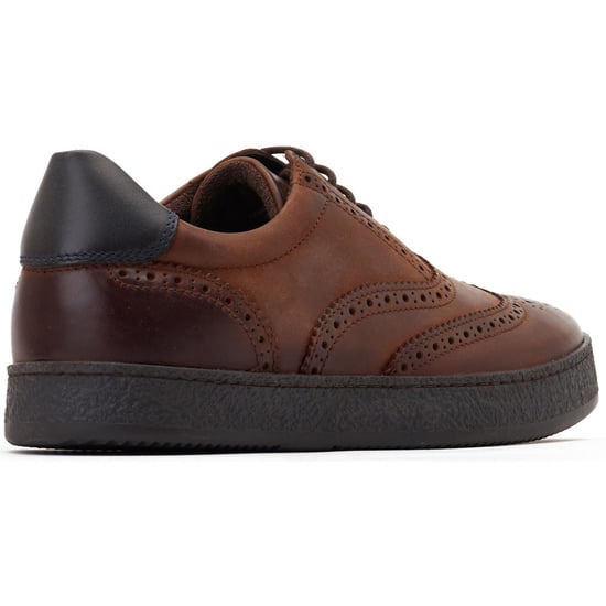 Base London Christo Leder Herren Braun Schnürschuhe - Image 2
