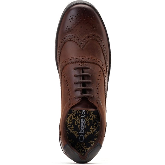 Base London Christo Leder Herren Braun Schnürschuhe - Image 4