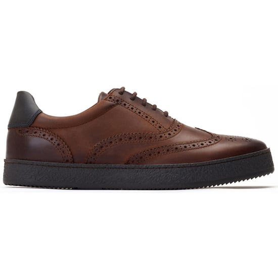 Base London Christo Leder Herren Braun Schnürschuhe - Image 5