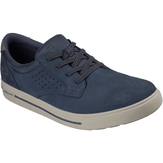 Skechers Arch Fit Solano 2.0 Rey Leder Herren Navy Wildleder Schnürschuhe - Image 1