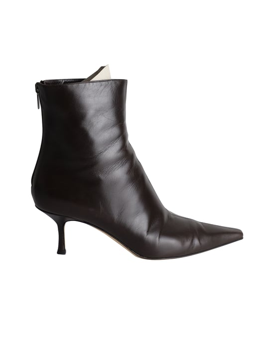 Jimmy Choo spitze Stiefeletten aus schwarzem Leder - Image 1