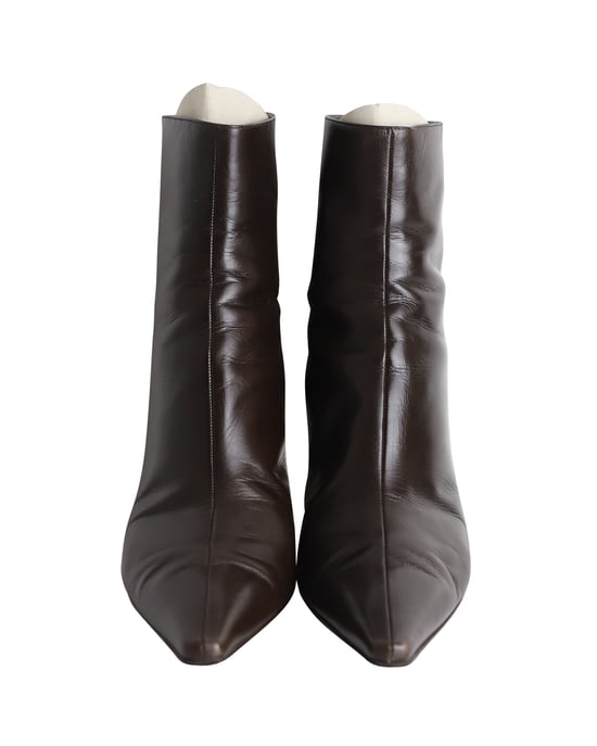 Jimmy Choo spitze Stiefeletten aus schwarzem Leder - Image 2
