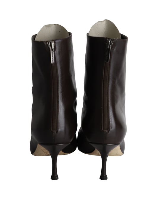 Jimmy Choo spitze Stiefeletten aus schwarzem Leder - Image 4