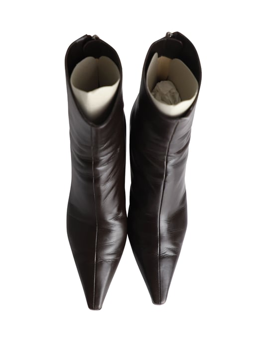 Jimmy Choo spitze Stiefeletten aus schwarzem Leder - Image 5