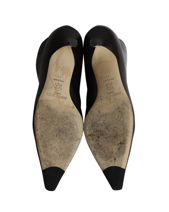 Jimmy Choo spitze Stiefeletten aus schwarzem Leder - Image 6