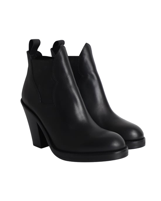 Acne Studios Star Stiefeletten aus schwarzem Leder - Image 3