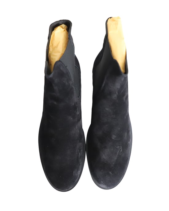 Tod's Pull On Ankle Boots in Black Suede - Image 5