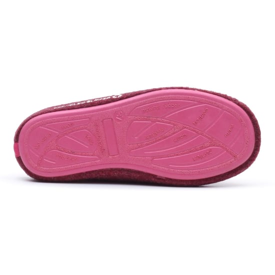 Hush Puppies Der gute Hausschuh Polyester Damen Bordeaux Hausschuhe - Image 4