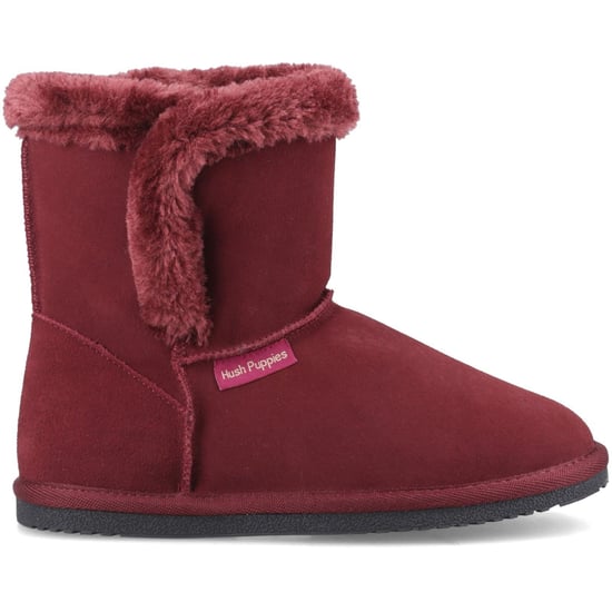 Hush Puppies Ashleigh Suede Women's Bordeaux Slippers - Image 2