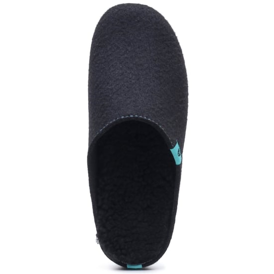 Hush Puppies Die guten Polyester Herren Schwarz Türkis Hausschuhe - Image 5