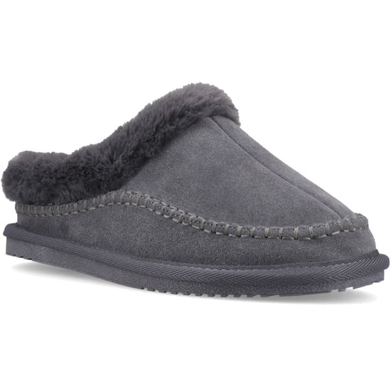Hush Puppies Anika Wildleder Damen Hausschuhe in Grau - Image 1