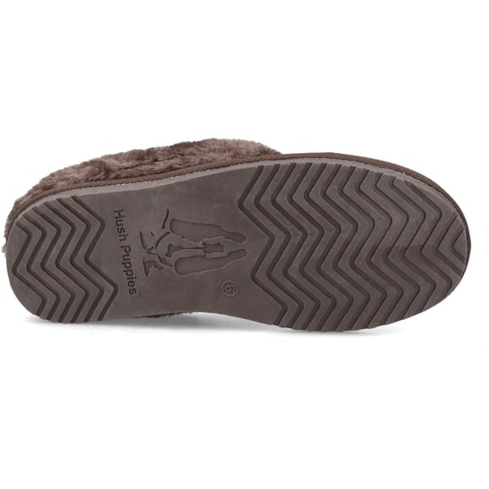 Hush Puppies Amara Wildleder Damen Schokoladenhausschuhe - Image 3