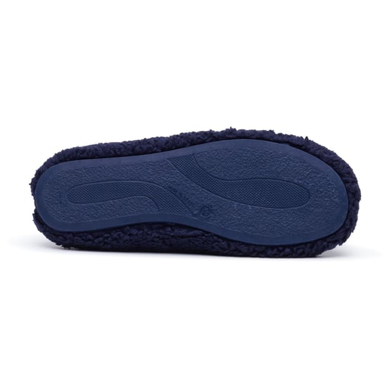 Hush Puppies Good Teddy Polyester Herren Hausschuhe NAVY - Image 4