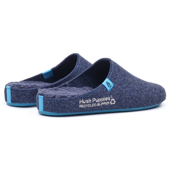 Hush Puppies Die guten Polyester Herren Hausschuhe in Marineblau - Image 2