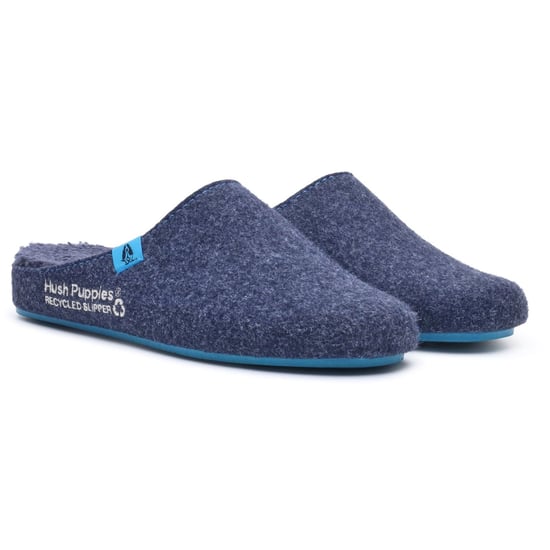 Hush Puppies Die guten Polyester Herren Hausschuhe in Marineblau - Image 3