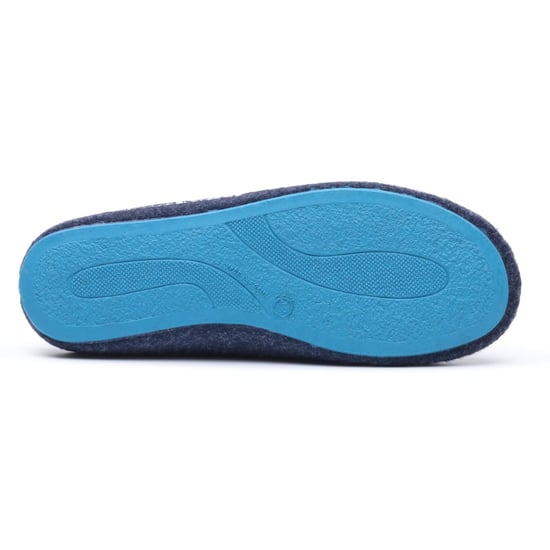 Hush Puppies Die guten Polyester Herren Hausschuhe in Marineblau - Image 4