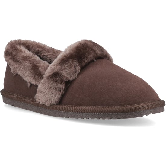 Hush Puppies Ariel Wildleder Damen Schokoladenhausschuhe - Image 1